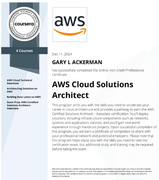 AWS Cloud solution architecture client