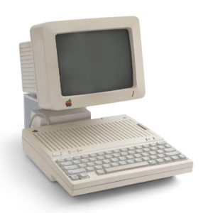 Gary's first computer was an Apple II c like this one.